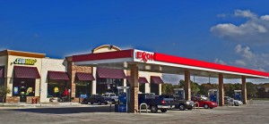 Exxon Station with Subway Sandwich Shop